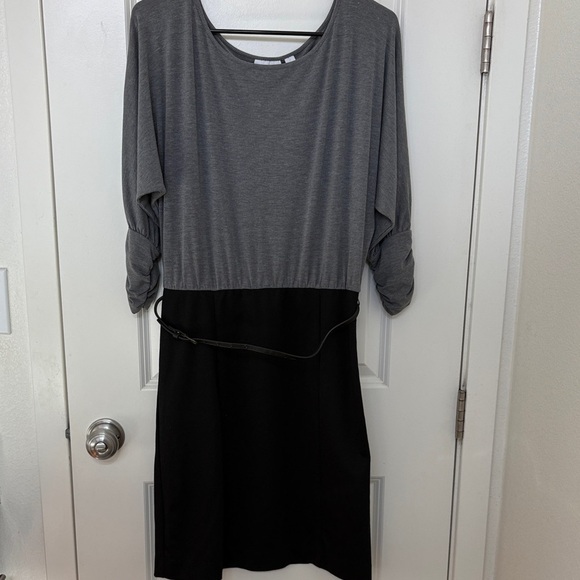 New York & Company Dresses & Skirts - New York & Company Gray and Black Long Sleeve Dress